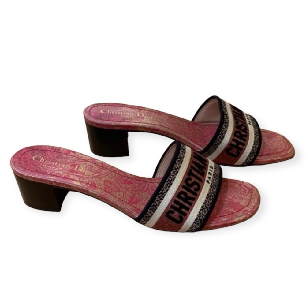 Christian Dior DWAY HEELED SLIDE New in box - Picture 2 of 13